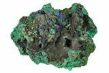 Sparkling Azurite Crystals With Malachite - Laos #141802-2